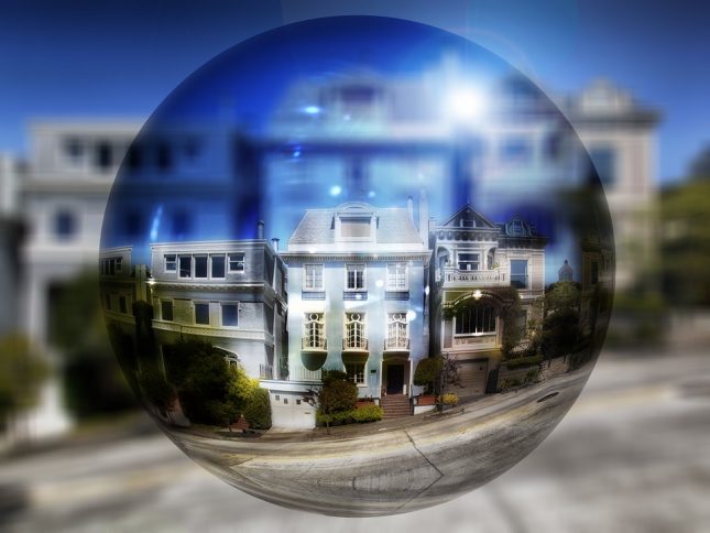 home in bubble